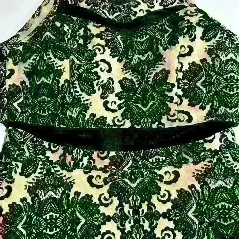NWT Windsor black and tan velvet floral dress. Sheer Top and Middle.  Si… - Picture 3 of 6